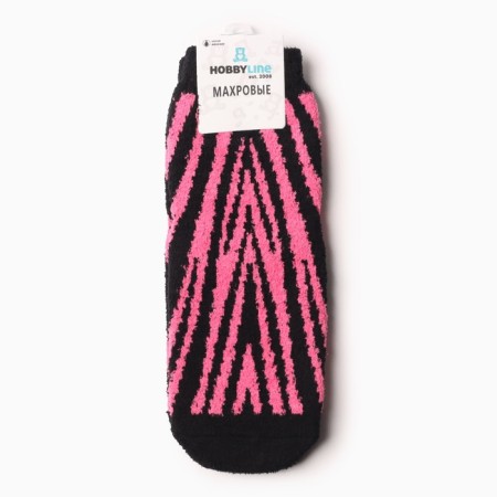 Women's socks "Zebra", color raspberry size 36-40-2