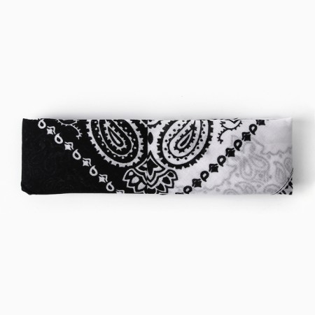 Women's scarf, white/black color, size 53-53-1