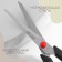 Scissors are universal, mowed blade, 7.5 ", 19.5 cm, black/red color