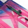 Set of geometric, drawing, blister: ruler 30 cm, 2 triangles, transporter, eraser, compass, ruler with stencils, tinted, mix