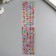 Stick plastic rhinestones "Rain" 32x7.5 cm mix