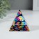 Souvenir glass pyramid "Smiles" 6x6x6 cm