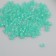 Glass 8/0 "Matte translucent. Emerald tear" 10 g