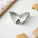 Cutting the cookie "butterfly", 7 × 5.5 × 2 cm, chrome color