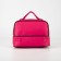Cosmetic bag, 2 parts on lightning, raspberry color