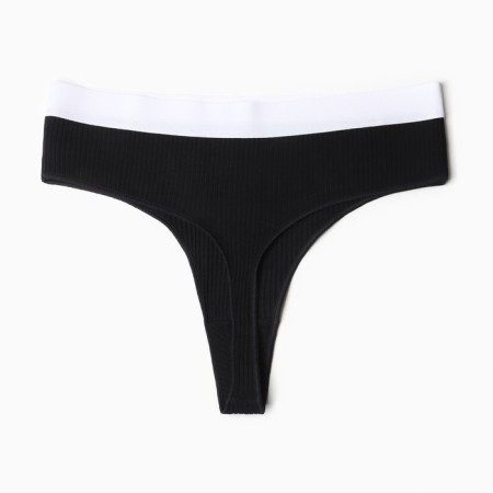 Panties of Brazilian Minaku Rubber Size 40-42, Black Color-4