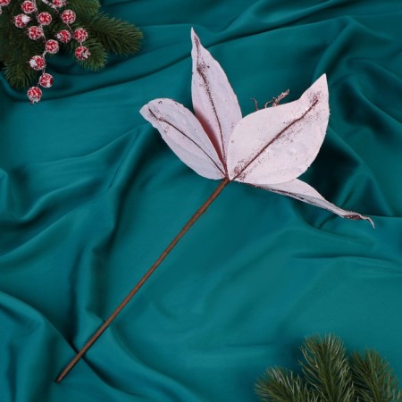 Decor "Winter Flower" Brill luxury, 24x20 cm, pink-2