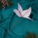 Decor "Winter Flower" Brill luxury, 24x20 cm, pink