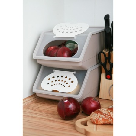 Dilan vegetable container, 7.6 l, 32.3 × 22 × 14.8 cm, beige color-4