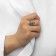 Ring Metal "Trend" five lines, color silver, size 17
