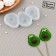 Silicone Mold for candy and chocolate "Avocado", 6 × 5.5 cm, the color is transparent