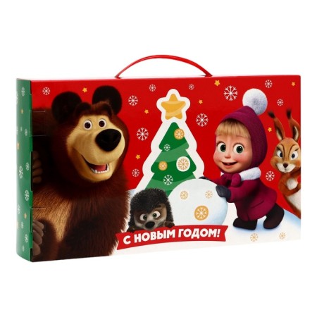 New Year. Gift set of sweets "Masha and the Bear", 750 g-1