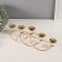 Summary Metal for 5 candles "wave" gold d-2 cm 10.5x37x11 cm