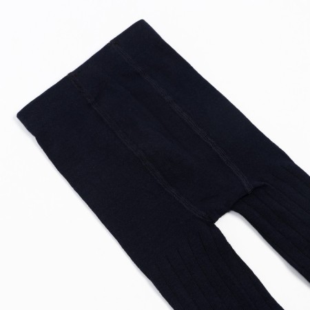 Pantyhose children's “Vertical strip”, dark blue color, height 122-128-3