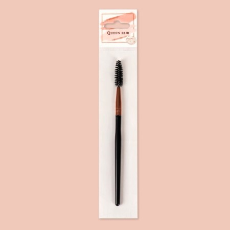 Brush for eyebrows and eyelashes, 17 (+/- 1) cm, black/bronze color-4