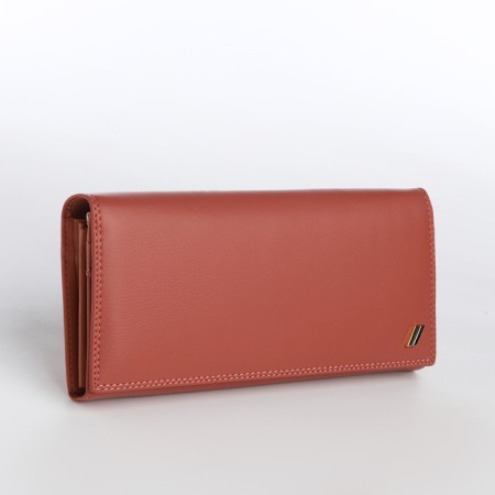 Women's wallet on magnet, pink color