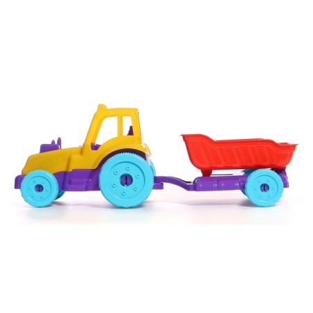Tractor "Farmer", with a trailer, mix-1
