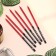 Candles in the cake "Holiday", 6 pcs, 14.5 cm, red with black