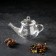 Glass teapot with metal sieve "Damba", 100 ml