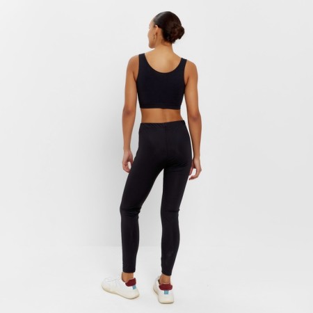 Female leggings Minaku: Sportly color black, size 46-7