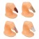 Training finger for manicure, adhesive, beige color