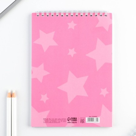 Notepad A5, 40 l. Cardboard cover. "Cat"-5