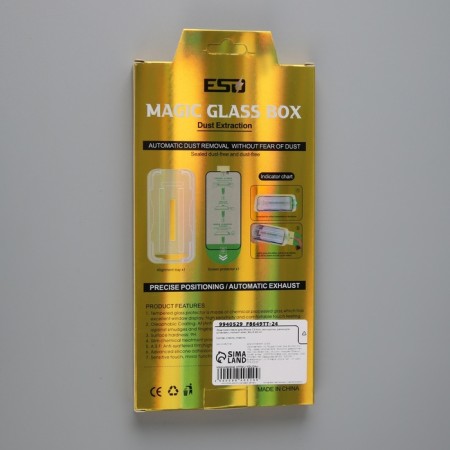 Protective glass for iPhone 13 mini, antishpion, installation frame, full glue, 9h, 0.33 mm-3
