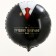 Foil ball 18 “Best Man”, circle, set of 50 pcs.
