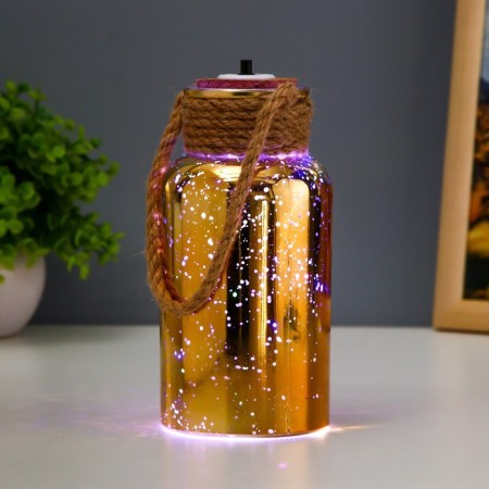 Night Lassa Led from batteries yellow 8x8x17 cm Risalux-1
