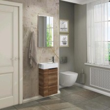 Зеркало Comforty Асти 40, цвет дуб тёмно-коричневый, 39х71 см