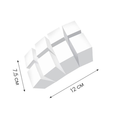MELAMINE sponge, 8 cubes, 12x7.5x3.7 cm-1