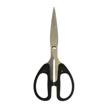Chancellery scissors 17.4 cm office plastic handles, euro suspension-1