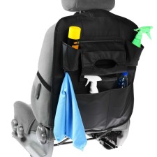Organizer on the back of the seat 62 × 44 cm, leather, black
