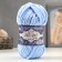 Yarn "Velluto" 100% micropoliester 68m/100g (218 St. Blue)