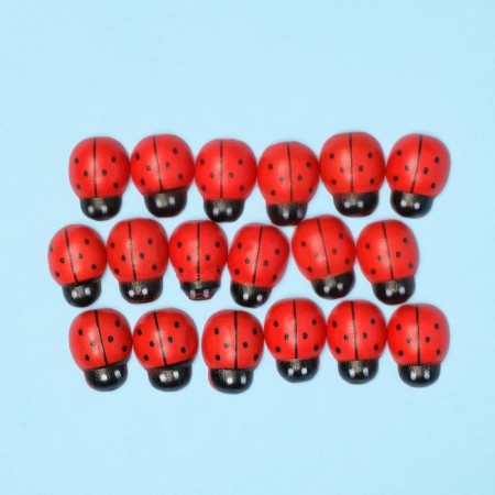 Floristic “ladybugs” decor, 18 pcs., 19 x 14 mm-3