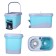 Soft Touch floor washing set, with pedal, mop + bucket 16.5 l mix