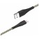 Cable Borofone BX25, Lightning - USB, 2.4 A, 1 m, nylon braid, black