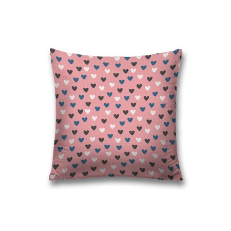 Decorative pillowcase "vanilla hearts", on a zipper, size 45x45 cm