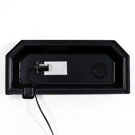 Aquarium "Panoramic" with a lid, 25 liters, 44 x 18.5 x 31/36.5 cm, black-2