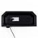 Aquarium "Panoramic" with a lid, 25 liters, 44 x 18.5 x 31/36.5 cm, black
