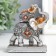 Souvenir Polystone "Elephant on the Slonia" on the stand silver 8x4x10 cm