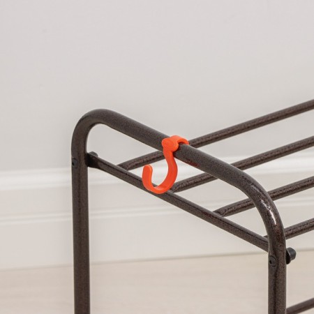 Shoe stand, 2 tiers, 87 × 30 × 45 cm, copper antik-3