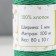 Knitting cord 100% cotton, width 1mm 100m 80g "Dark green" 10x4.2x4.2 cm