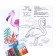 Cross -stitch "Flamingo", a set for creativity, 25 x 20 cm