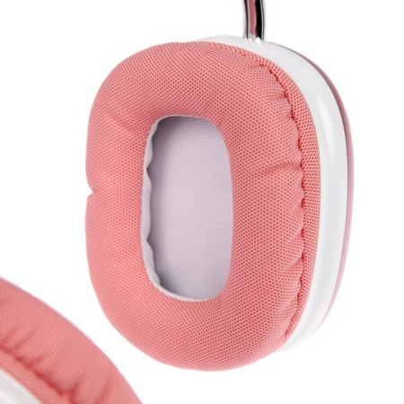 Wireless headphones RX-8, full-size, microphone, BT 5.3, AUX, 400 mAh, pink-5