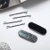 Invisibility for Herty hair (set 10 pcs) tiger, 5 cm, silver-black