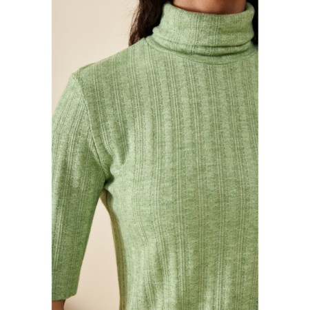 Women's turtleneck with short sleeve Eliseeva Olesya, size 46, green color-2