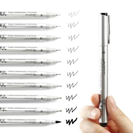 Marker Professional Liner black, thin line, 0.6 mm-7