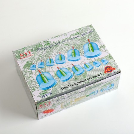 Acupuncture banks for vacuum massage with a pump, a set of 12 pcs.-6