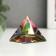 Souvenir glass "Pyramid holography" 4x4x4 cm